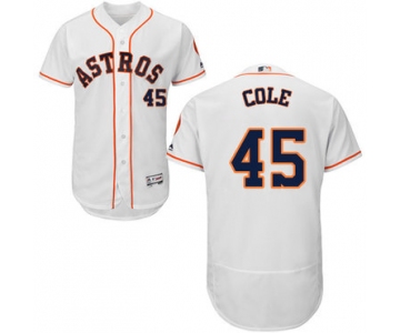 Houston Astros #45 Gerrit Cole White Flexbase Authentic Collection Stitched MLB Jersey