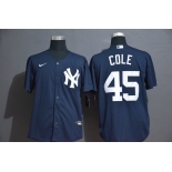 Men's New York Yankees #45 Gerrit Cole Navy Blue Stitched MLB Cool Base Nike Jersey