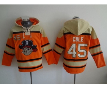 Men's Pittsburgh Pirates #45 Gerrit Cole Orange MLB Baseball Hoodie