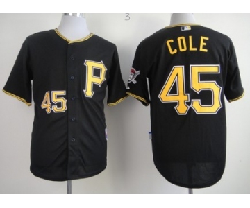 Pittsburgh Pirates #45 Gerrit Cole Black Jersey