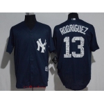 Men's New York Yankees #13 Alex Rodriguez Navy Blue 2017 Spring Training Stitched MLB Majestic Cool Base Jersey