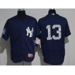 Men's New York Yankees #13 Alex Rodriguez Navy Blue 2017 Spring Training Stitched MLB Majestic Flex Base Jersey