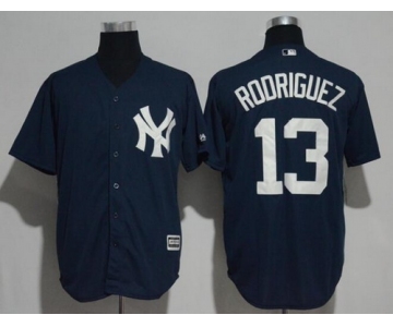 Men's New York Yankees #13 Alex Rodriguez Navy Blue Stitched MLB Majestic Cool Base Jersey