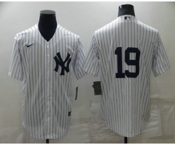 Men's New York Yankees #19 Masahiro Tanaka White Cool Base Stitched Baseball Jersey