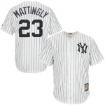 Men's New York Yankees 23 Don Mattingly Majestic White Home Cool Base Cooperstown Collection Player Jersey