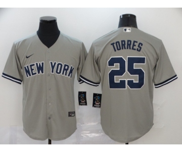 Men's New York Yankees #25 Gleyber Torres Stitched MLB Cool Base Nike Jersey