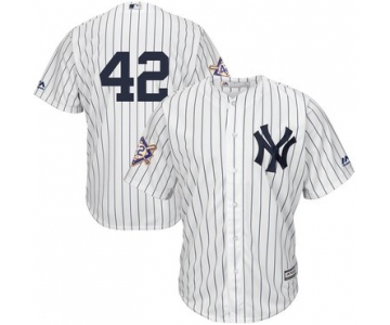 Men's New York Yankees #42 Mariano Rivera White 2019 Jackie Robinson Day Cool Base Jersey