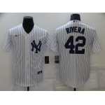 Men's New York Yankees #42 Mariano Rivera White Stitched MLB Cool Base Nike Jersey