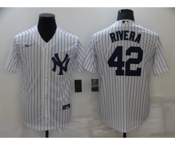 Men's New York Yankees #42 Mariano Rivera White Stitched MLB Cool Base Nike Jersey