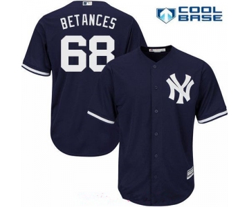 Men's New York Yankees #68 Dellin Betances Navy Blue Alternate Stitched MLB Majestic Cool Base Jersey