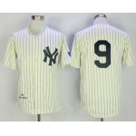 Men's New York Yankees #9 Roger Maris Cream Pinstripe 1961 Throwback Cooperstown Collection Stitched MLB Mitchell & Ness Jersey