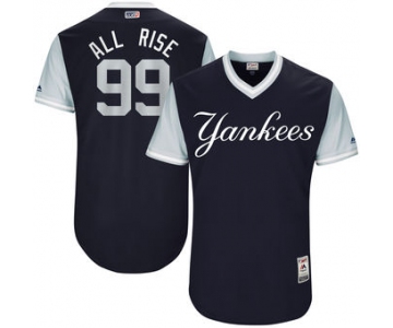 Men's New York Yankees Aaron Judge All Rise Majestic Navy 2017 Players Weekend Authentic Jersey