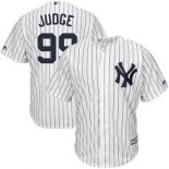 Men's New York Yankees Aaron Judge Majestic Home White Home Official Cool Base Player Jersey