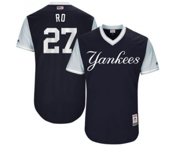 Men's New York Yankees Austin Romine Ro Majestic Navy 2017 Players Weekend Authentic Jersey