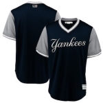 Men's New York Yankees Blank Majestic Navy 2018 Players' Weekend Team Jersey