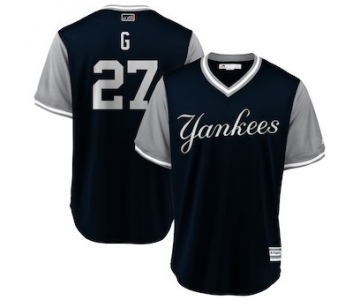 Men's New York Yankees Giancarlo Stanton G Majestic Navy 2018 Players' Weekend Cool Base Jersey