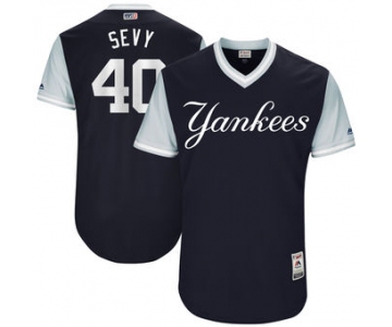 Men's New York Yankees Luis Severino Sevy Majestic Navy 2017 Players Weekend Authentic Jersey