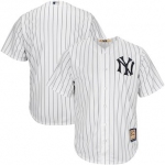 Men's New York Yankees Majestic Blank White Home Cooperstown Cool Base Team Jersey