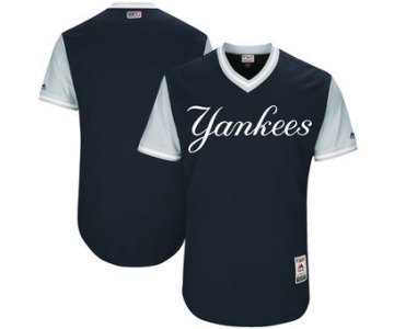 Men's New York Yankees Majestic Navy 2017 Players Weekend Authentic Team Jersey