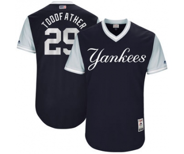 Men's New York Yankees Todd Frazier Toddfather Majestic Navy 2017 Players Weekend Authentic Jersey