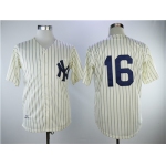 Mitchell And Ness 1939 New York Yankees #16 Cream Throwback Stitched MLB Jersey