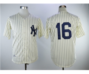 Mitchell And Ness 1939 New York Yankees #16 Cream Throwback Stitched MLB Jersey