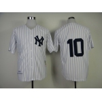 New York Yankees #10 Phil Rizzuto 1952 White Throwback Jersey