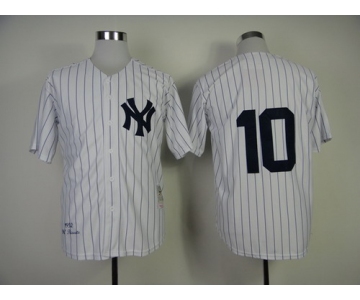 New York Yankees #10 Phil Rizzuto 1952 White Throwback Jersey