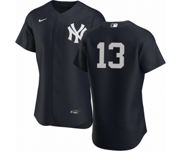 New York Yankees #13 Joey Gallo Men's Nike Black Authentic Alternate MLB Jersey