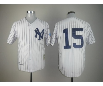 New York Yankees #15 Thurman Munson 1969 White Throwback Jersey