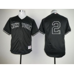 New York Yankees #2 Derek Jeter Black Jersey