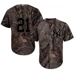 New York Yankees #21 Paul O'Neill Camo Realtree Collection Cool Base Stitched MLB Jersey