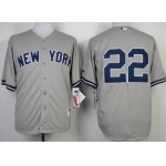 New York Yankees #22 Jacoby Ellsbury Gray Jersey