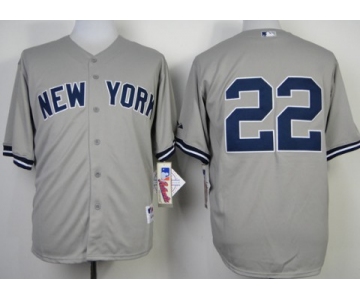 New York Yankees #22 Jacoby Ellsbury Gray Jersey