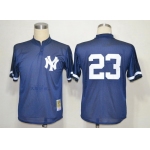 New York Yankees #23 Don Mattingly 1995 Mesh BP Navy Blue Throwback Jersey