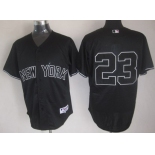 New York Yankees #23 Don Mattingly Black Jersey