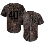 New York Yankees #40 Luis Severino Camo Realtree Collection Cool Base Stitched MLB Jersey