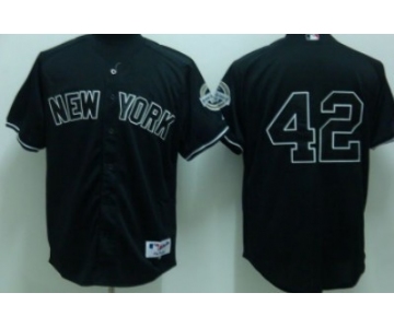 New York Yankees #42 Mariano Rivera Black Jersey