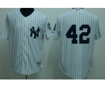 New York Yankees #42 Mariano Rivera White Jersey