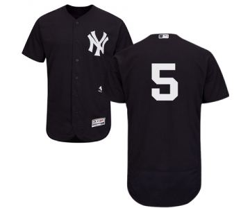 New York Yankees #5 Joe DiMaggio Navy Blue Flexbase Authentic Collection Stitched MLB Jersey