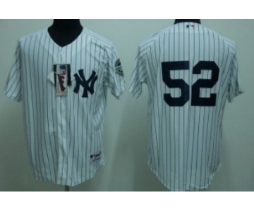 New York Yankees #52 CC Sabathia White Jersey