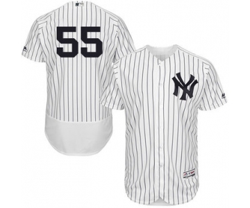 New York Yankees #55 Sonny Gray White Strip Flexbase Authentic Collection Stitched MLB Jersey