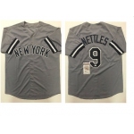 New York Yankees #9 Graig Nettles Grey Baseball Jersey