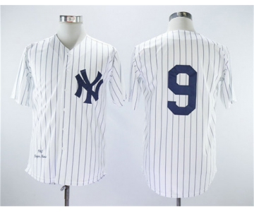 New York Yankees 9 Roger Maris White 1961 Throwback Jersey