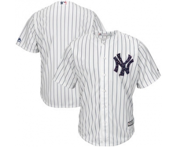 New York Yankees Majestic Blank White 2018 Stars & Stripes Cool Base Team Jersey