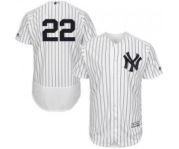 Yankees 22 Jacoby Ellsbury White Flexbase Jersey