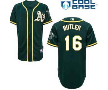 Men's Oakland Athletics #16 Billy Butler Green Cool Base Baseball Jersey