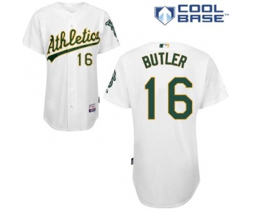 Men's Oakland Athletics #16 Billy Butler White Home Cool Base Baseball Jersey