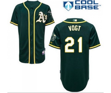 Men's Oakland Athletics #21 Stephen 2014 Dark Green Jersey