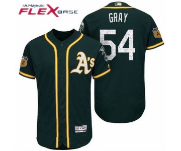 Men's Oakland Athletics #54 Sonny Gray Green 2017 Spring Training Stitched MLB Majestic Flex Base Jersey